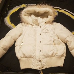 Women's large white Baby Phat coat